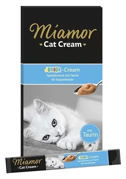 Junior Cream Süt Kremalı Ek Besin ve Yavru Kedi Ödül Maması 6X15 gr