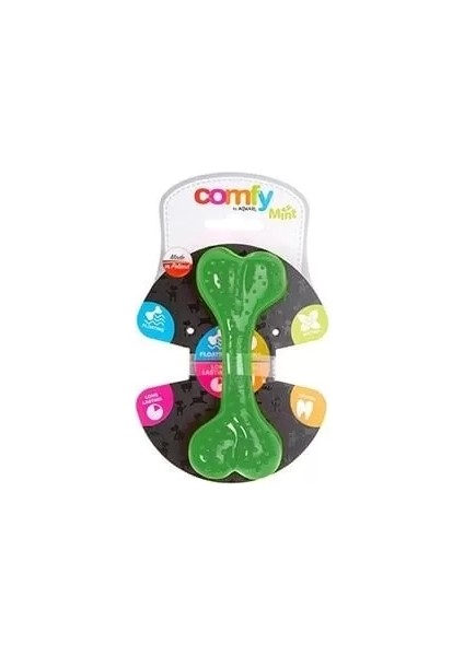 Comfy Dental Naneli Diş Kaşıyıcı Köpek Kemik Oyuncağı Yeşil 16.5 cm