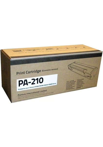 Toner - Pantum PA-210 (2500/650076550/SİYAH Toner)