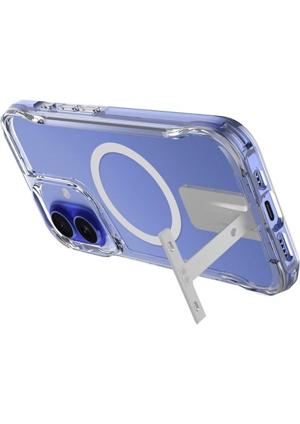 Apple iPhone 16 Kılıf Magsafe Şarj Özellikli Redclick T-Max Standlı Kapak