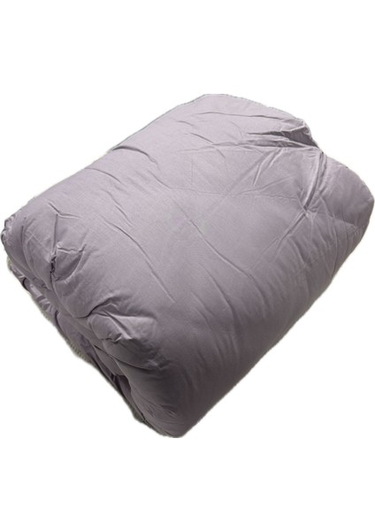 Pamuk Ranforce Tek Kişilik Yorgan Çift Taraflı Mor Düz Desenli Kapitoneli fırsatları