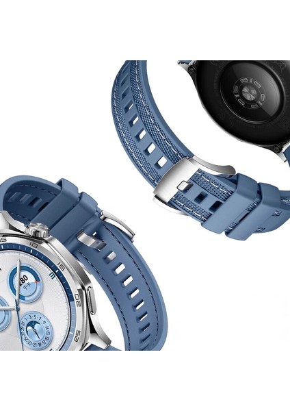 Huawei Watch Gt 5 Uyumlu KRD-128 Silikon Kordon-Mavi fırsatları