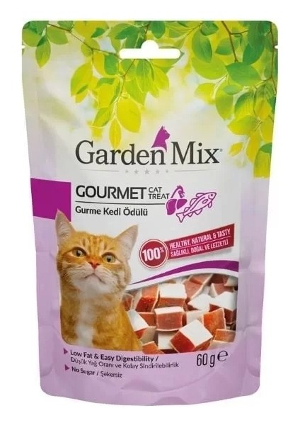 Gurme Düşük Yağlı Şekersiz Kedi Ödül Maması 60 gr