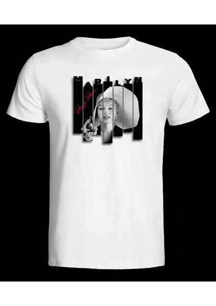 Marılyn Monroe Özel Tasarım Baskılıbeyaz T-Shırt