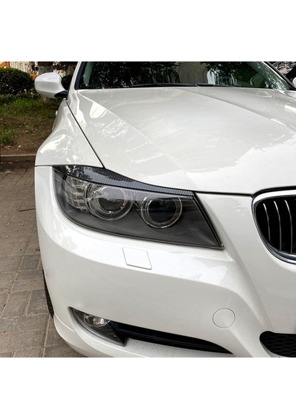 Bmw 3 Serisi Için Araba Karbon Fiber Farlar Kaşlar Göz Kapakları Kapağı (Yurt Dışından)