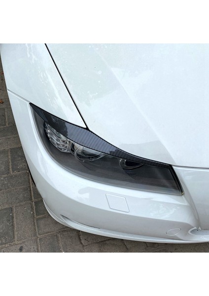 Bmw 3 Serisi Için Araba Karbon Fiber Farlar Kaşlar Göz Kapakları Kapağı (Yurt Dışından)