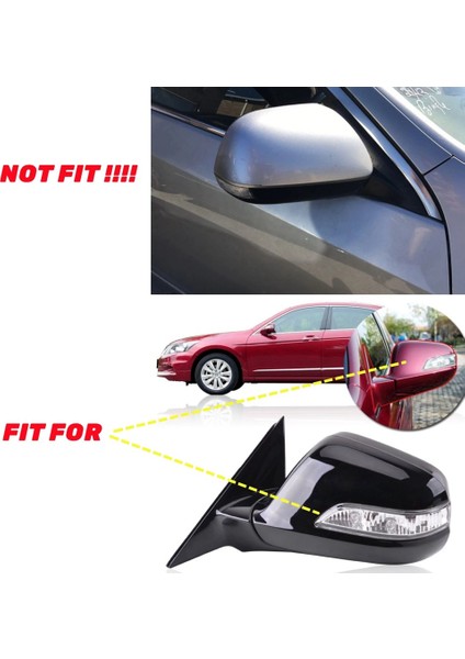 Honda Accord 08-13 Için Araba Füme Siyah Dinamik Dönüş Sinyali Işığı (Yurt Dışından)