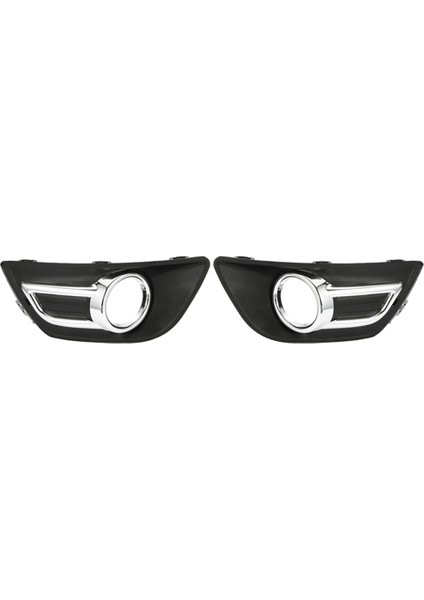Citroen C4 2008-2011 Için 1 Çift Krom Ön Sis Lambası Kapağı (Yurt Dışından)