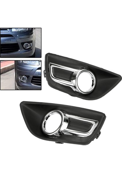 Citroen C4 2008-2011 Için 1 Çift Krom Ön Sis Lambası Kapağı (Yurt Dışından)