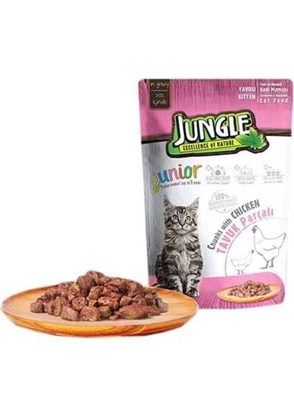 Tavuklu Pouch Yavru Konserve Kedi Maması 85 gr