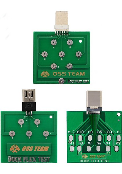 iPhone 13 12 11 Android Telefon Için 3 Adet Mikro-Usb Dock Flex Test Kartı (Yurt Dışından)