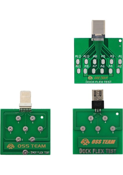 iPhone 13 12 11 Android Telefon Için 3 Adet Mikro-Usb Dock Flex Test Kartı (Yurt Dışından)