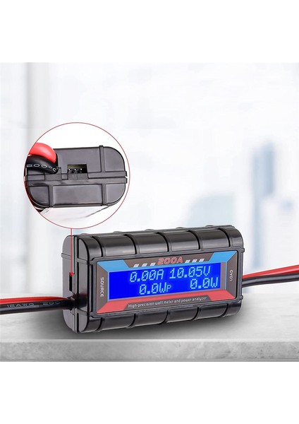 LCD Arka Aydınlatmalı 200A Yüksek Hassasiyetli Güç Analizörü Wattmetre (Yurt Dışından)