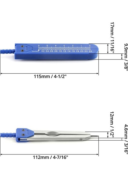 Ekg Ekg Kaliper Elektrokardiyogram Ayırıcı, Taslak Hazırlama Için 2'li Paket (Yurt Dışından)