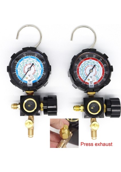Yüksek Taraf Basınç Ölçer R410A R22 R404A Tek Manifold Ölçer (Yurt Dışından)