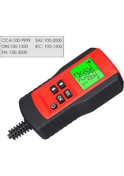 Otomobil Akü Test Cihazı Dahili Ömür AE300 Tarayıcı Aracı, Sarı (Yurt Dışından)