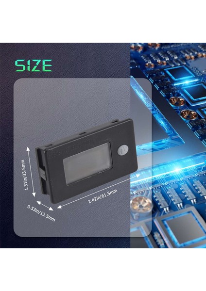 Pil Kapasitesi Monitörü, 10-100V Pil Ölçer, 12V 24V 48V Yüzde (Yurt Dışından) indirimleri