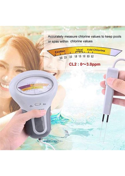 2'si 1 Arada Ph Klor Ölçer Test Cihazı Klor Su Kalitesi Test Cihazı (Yurt Dışından) fırsatları