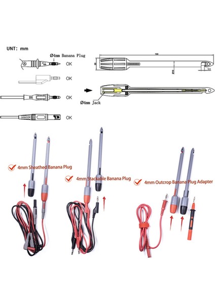 Yalıtım Delme Klips Seti, Muz Fiş Bağlantıları, 2mm (Yurt Dışından)