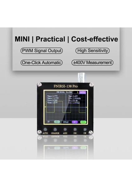 138 Pro El Tipi Dijital Osiloskop 2.5msa/s 200KHZ, Tip B (Yurt Dışından)