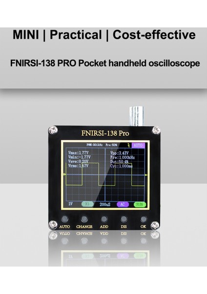 138 Pro El Tipi Dijital Osiloskop 2.5msa/s 200KHZ, Tip B (Yurt Dışından)