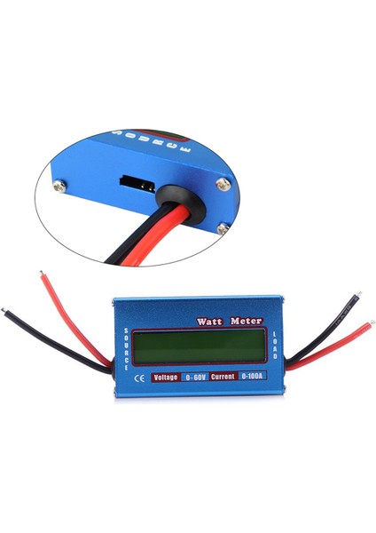 Dc 60V 100A Watt Ölçer Güç Analizörü Güneş Rüzgar Analizörü (Yurt Dışından)