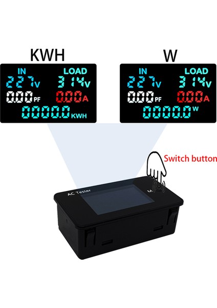 KWS-AC305 Wattmetre Güç Ölçer Çift Voltmetre (Yurt Dışından)