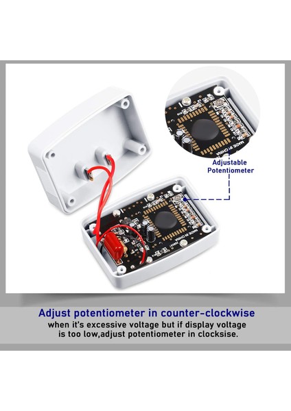 3 Adet Ac 80-300V LCD Dijital Voltmetre Monitörü, DM55-1 Güç Abd Fişi (Yurt Dışından)