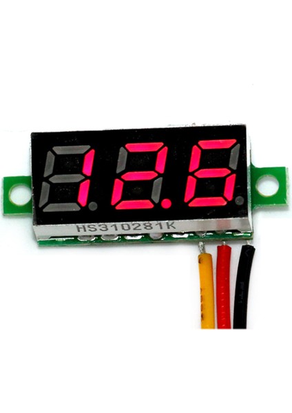 Dc 0V-100V 0.28 Inç Dijital Voltmetre Voltmetre Volt Araba Kırmızı (Yurt Dışından)