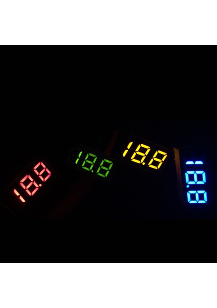 Dc 0V-100V 0.28 Inç Dijital Voltmetre Voltmetre Volt Araba Kırmızı (Yurt Dışından)