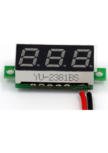 Dc 0V-100V 0.28 Inç Dijital Voltmetre Voltmetre Volt Araba Kırmızı (Yurt Dışından)