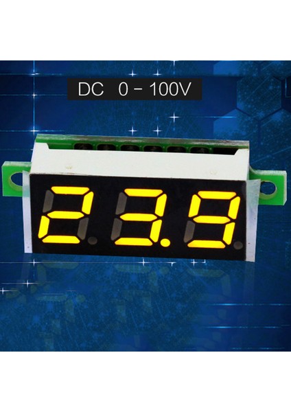 Dc 2.5-30V 0.28 Inç Dijital Voltmetre Voltmetre Volt Araba Mavi (Yurt Dışından)