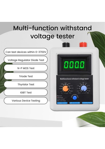0V-3500V Igbt Voltaj Kapasitesi Transistör Test Cihazı Diyot Kırmızı (Yurt Dışından)