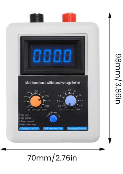 0V-3500V Igbt Voltaj Kapasitesi Transistör Test Cihazı Diyot Kırmızı (Yurt Dışından)