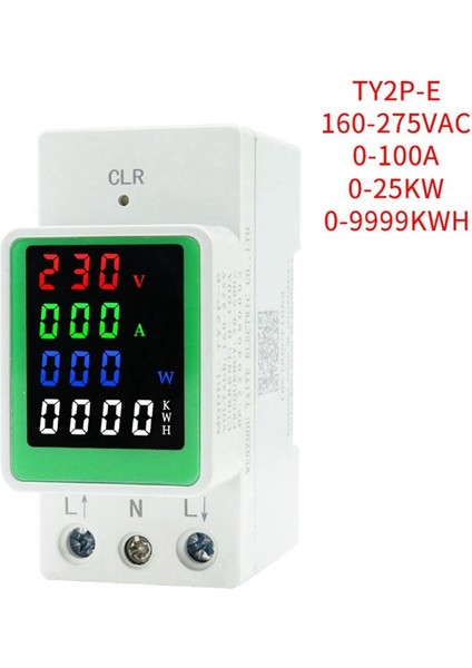 6'sı 1 Arada AC160-275V Voltaj Akım Kwh Elektrik Enerjisi Monitör Metre (Yurt Dışından)