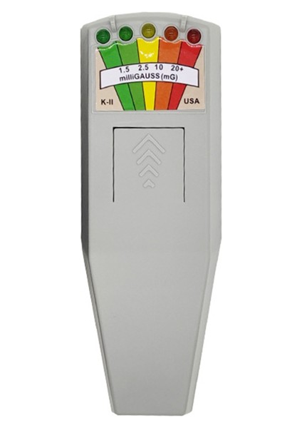 K2 Dijital Elektromanyetik Alan Radyasyon Test Cihazı 5 LED Emf Ölçer (Yurt Dışından)