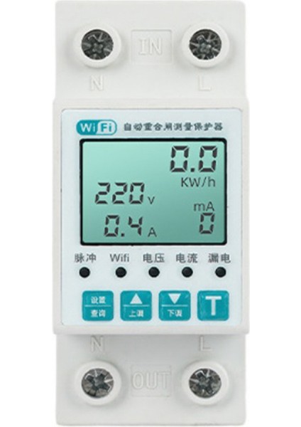 Tuya Wifi Elektrik Sayacı 11'i 1 Arada LCD Enerji Sayacı (Yurt Dışından)