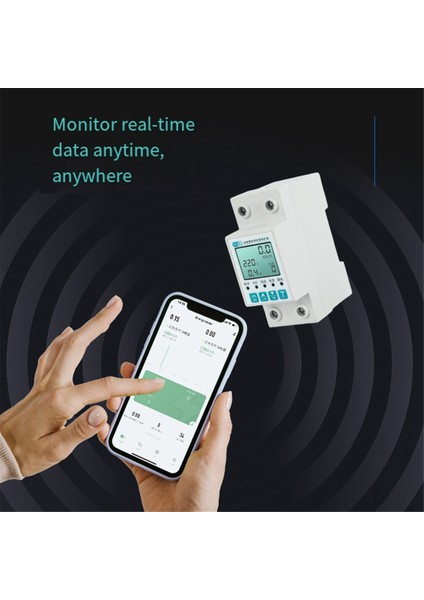 Tuya Wifi Elektrik Sayacı 11'i 1 Arada LCD Enerji Sayacı (Yurt Dışından)