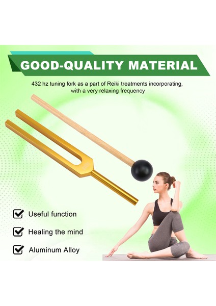 Şifalı Ses Şifa Terapisi ve Yoga 423hz Diyapazon Altın (Yurt Dışından)