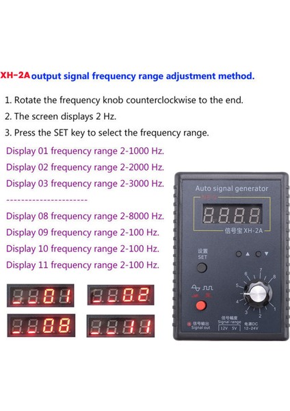 XH-2A Sensör Simülasyon Kutusu Sinyal Jeneratörü Analog Sinyal Kronometre (Yurt Dışından)