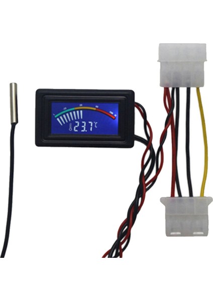 DC4-25V Dijital Termometre Metal Prob C/f USB Sıcaklık Test Cihazı (Yurt Dışından)