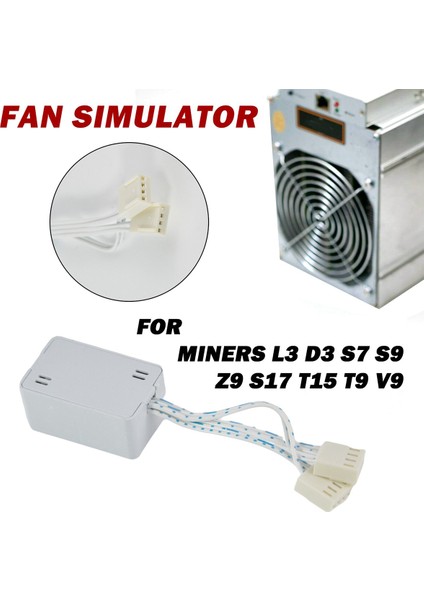Bitmain Antminer Madencileri Için 2 Adet Fan Simülatörü L3 D3 S7 S9 Z9 S17 (Yurt Dışından)
