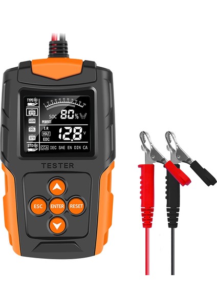 Akü Test Cihazı 12V 24V Otomotiv Cca Dijital Otomatik Akü Analizörü (Yurt Dışından)