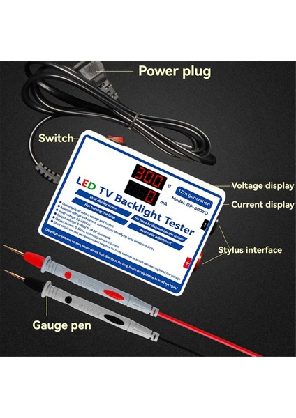 LED Test Cihazı 0-300V Çıkış LED Tv Arka Aydınlatma Test Cihazı Test Aracı Ab Fişi (Yurt Dışından)