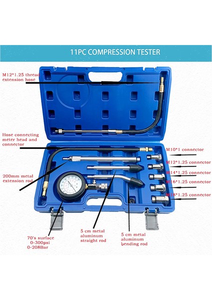 Otomobil Kompresyon Test Aracı, Motor Silindir Basınç Ölçeri (Yurt Dışından) fiyatları