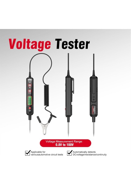 Akıllı Araba Test Işığı, 0.8V-100V Dc Buzzer Devre Test Cihazı (Yurt Dışından)