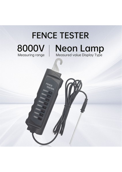 FT-891 Elektrikli Çit Test Cihazı 700-8000V At Süt Ürünleri Yaban Hayatı Için (Yurt Dışından) fiyatları