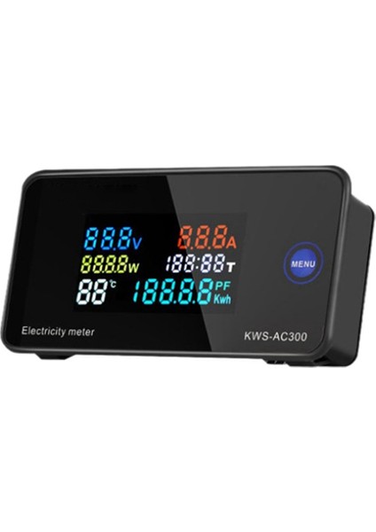 Ac 50-300V Voltmetre Ampermetre Kws Güç Enerji Ölçer LED Dijital (Yurt Dışından)