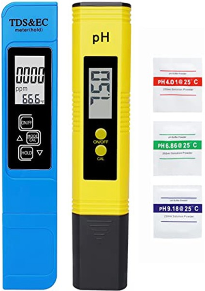 Ph ve Tds Ölçer Kombosu, Dijital Ph Su Test Cihazı (Yurt Dışından)