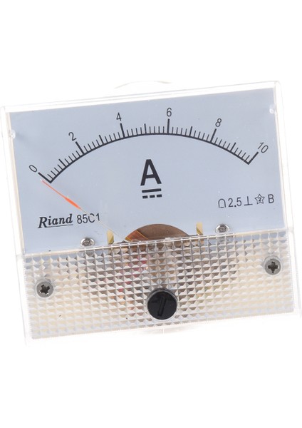 85C1 Dc 0-10A Dikdörtgen Analog Panel Ampermetre Ölçer (Yurt Dışından)